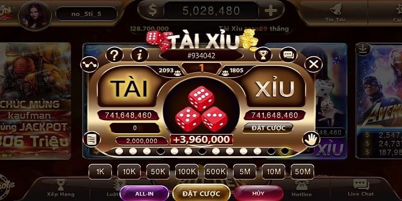 Game tài xỉu được nhiều thành viên lựa chọn khi truy cập casino online King88